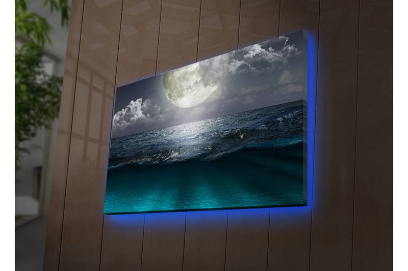 Dekorativ Canvasbilde LED-belysning - Flerfarget - Innredning - Bilder & kunst - Lerretsbilder