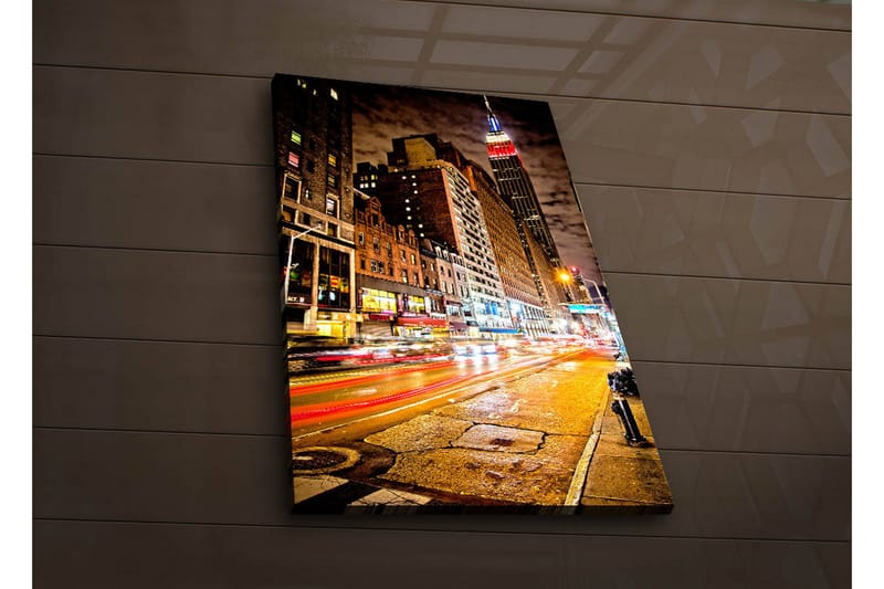 Dekorativ Canvasbilde LED-belysning - Flerfarget - Innredning - Bilder & kunst - Lerretsbilder
