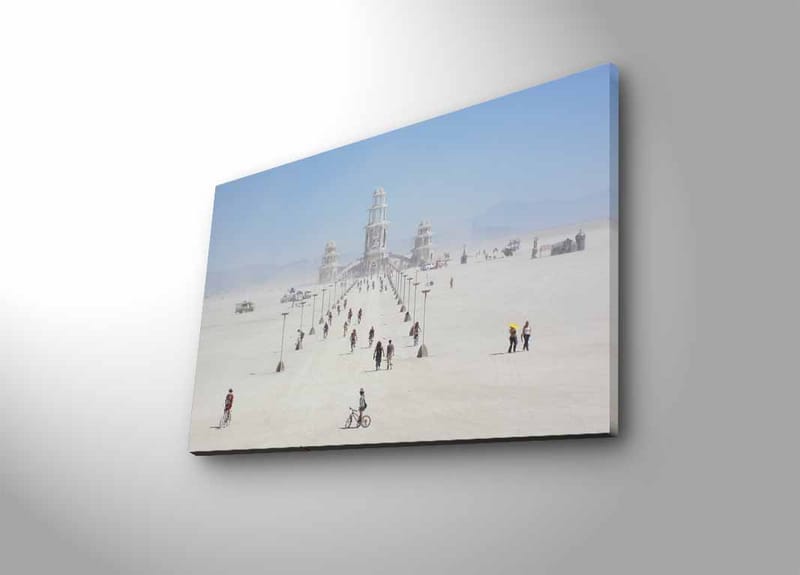 Dekorativ Canvasbilde med LED 45x70 cm - Flerfarget - Innredning - Bilder & kunst - Lerretsbilder