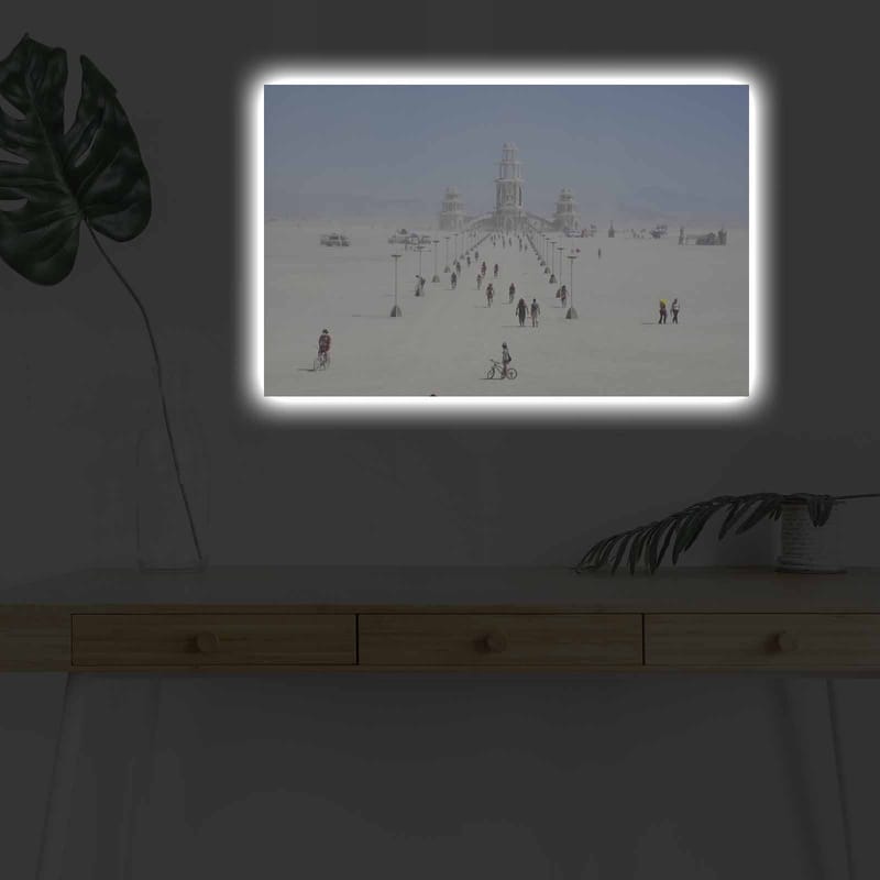 Dekorativ Canvasbilde med LED 45x70 cm - Flerfarget - Innredning - Bilder & kunst - Lerretsbilder