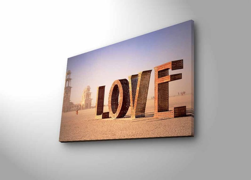 Dekorativ Canvasbilde med LED 45x70 cm - Flerfarget - Innredning - Bilder & kunst - Lerretsbilder