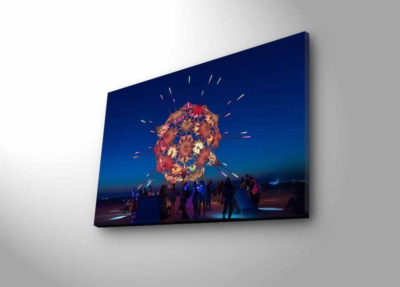 Dekorativ Canvasbilde med LED 45x70 cm - Flerfarget - Innredning - Bilder & kunst - Lerretsbilder