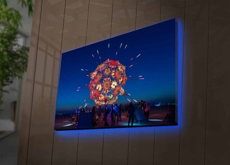 Dekorativ Canvasbilde med LED 45x70 cm - Flerfarget - Innredning - Bilder & kunst - Lerretsbilder