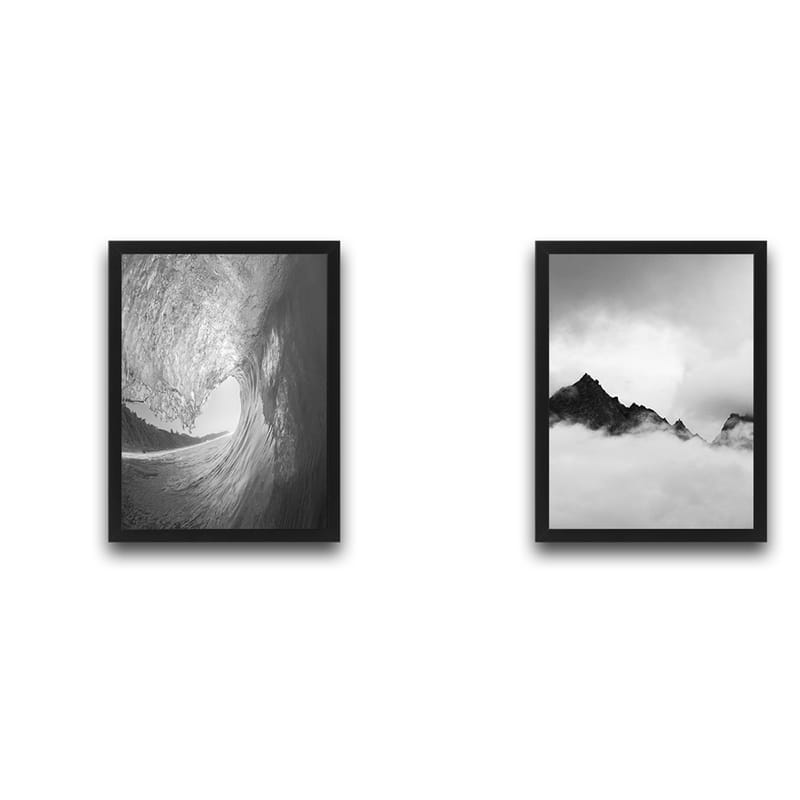 Dekorativ InnRammemet maling 2-Deler 30x40 cm - Flerfarget - Innredning - Bilder & kunst - Lerretsbilder