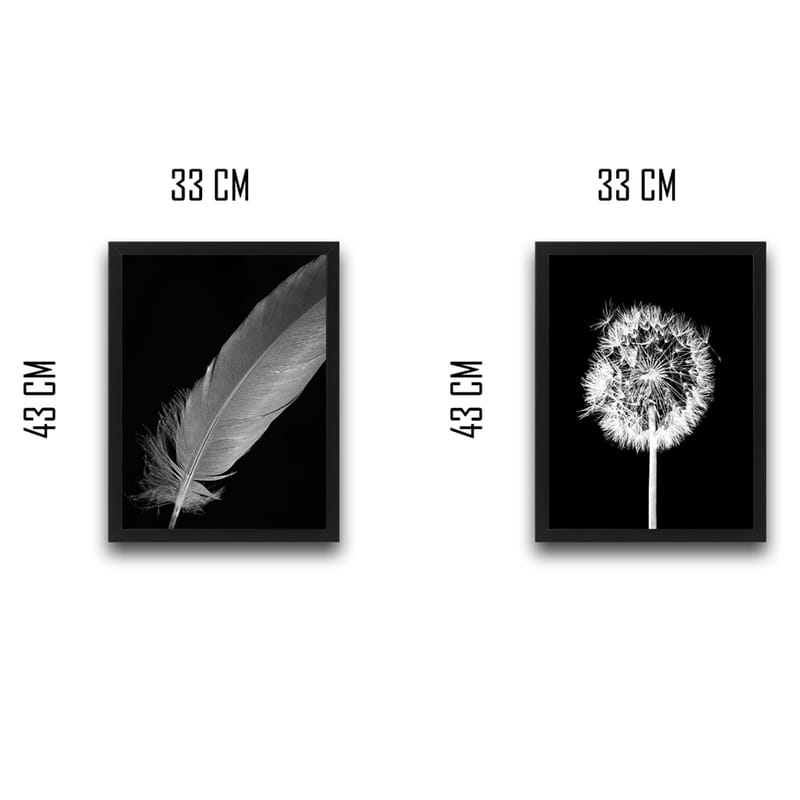 Dekorativ InnRammemet maling 2-Deler 30x40 cm - Flerfarget - Innredning - Bilder & kunst - Lerretsbilder