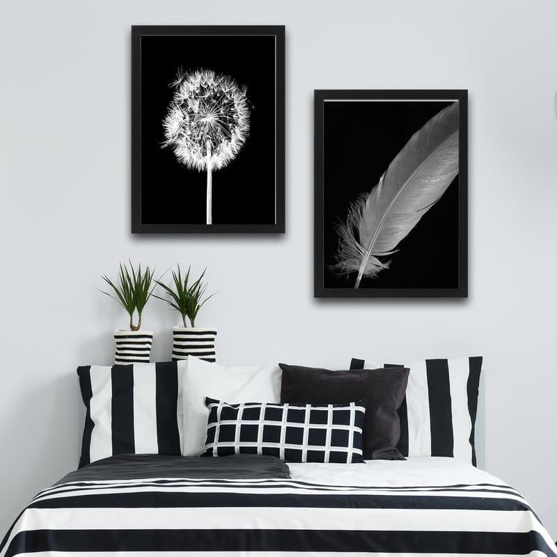 Dekorativ InnRammemet maling 2-Deler 30x40 cm - Flerfarget - Innredning - Bilder & kunst - Lerretsbilder