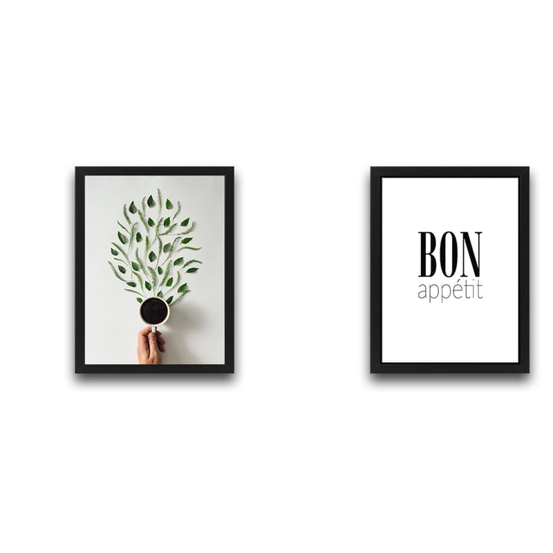 Dekorativ InnRammemet maling 2-Deler 30x40 cm - Flerfarget - Innredning - Bilder & kunst - Lerretsbilder