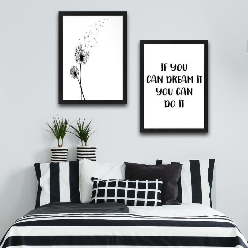 Dekorativ InnRammemet maling 2-Deler 30x40 cm - Flerfarget - Innredning - Bilder & kunst - Lerretsbilder