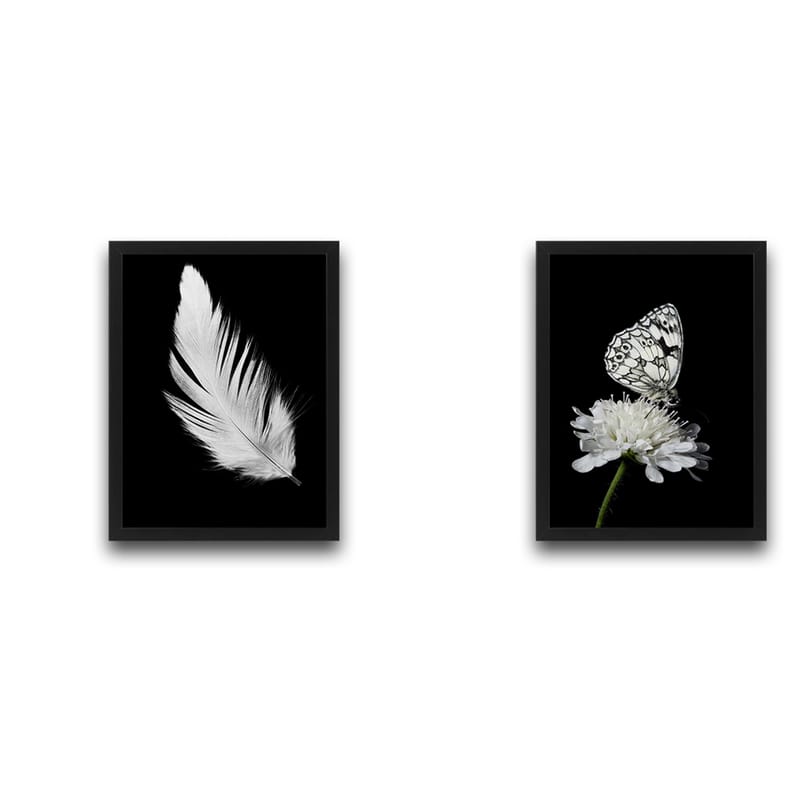 Dekorativ InnRammemet maling 2-Deler 30x40 cm - Flerfarget - Innredning - Bilder & kunst - Lerretsbilder