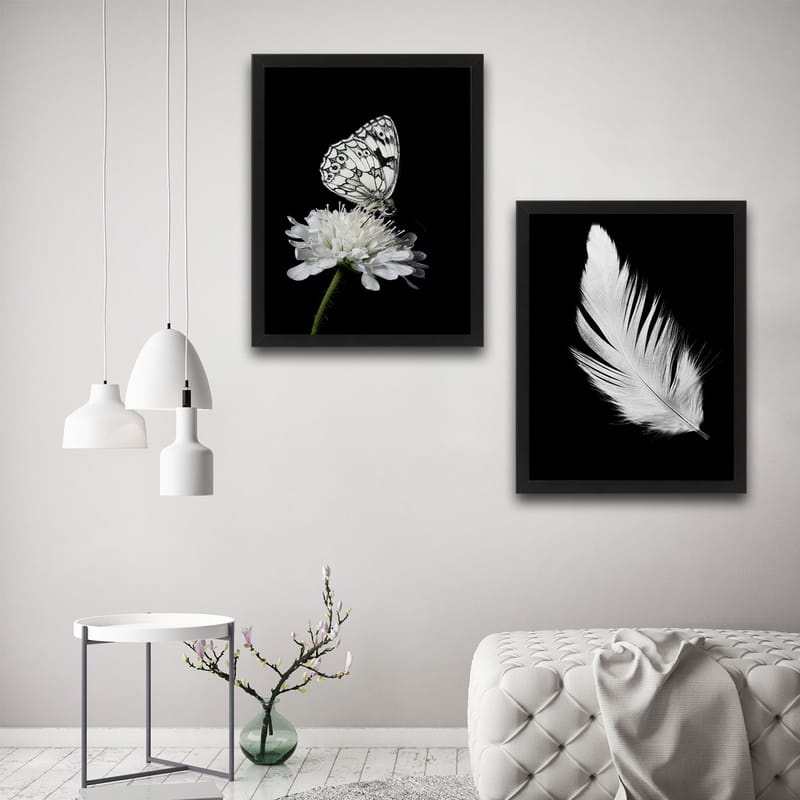 Dekorativ InnRammemet maling 2-Deler 30x40 cm - Flerfarget - Innredning - Bilder & kunst - Lerretsbilder