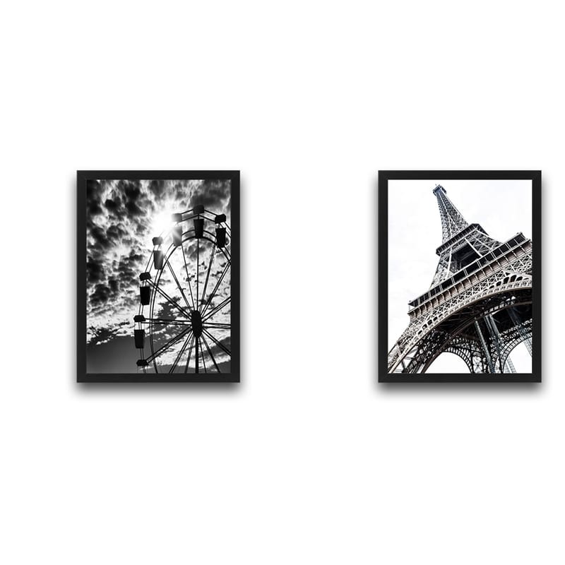 Dekorativ InnRammemet maling 2-Deler 30x40 cm - Flerfarget - Innredning - Bilder & kunst - Lerretsbilder