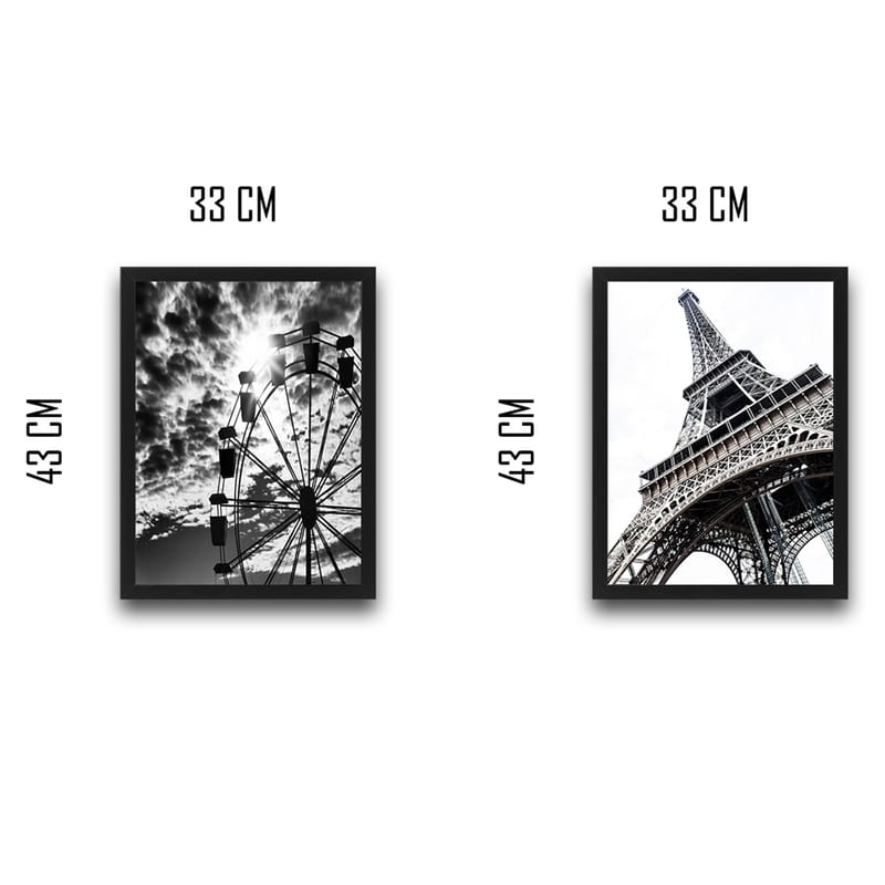 Dekorativ InnRammemet maling 2-Deler 30x40 cm - Flerfarget - Innredning - Bilder & kunst - Lerretsbilder
