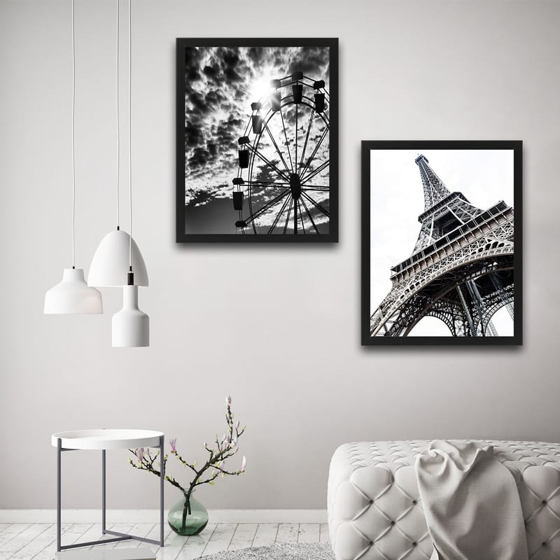 Dekorativ InnRammemet maling 2-Deler 30x40 cm - Flerfarget - Innredning - Bilder & kunst - Lerretsbilder
