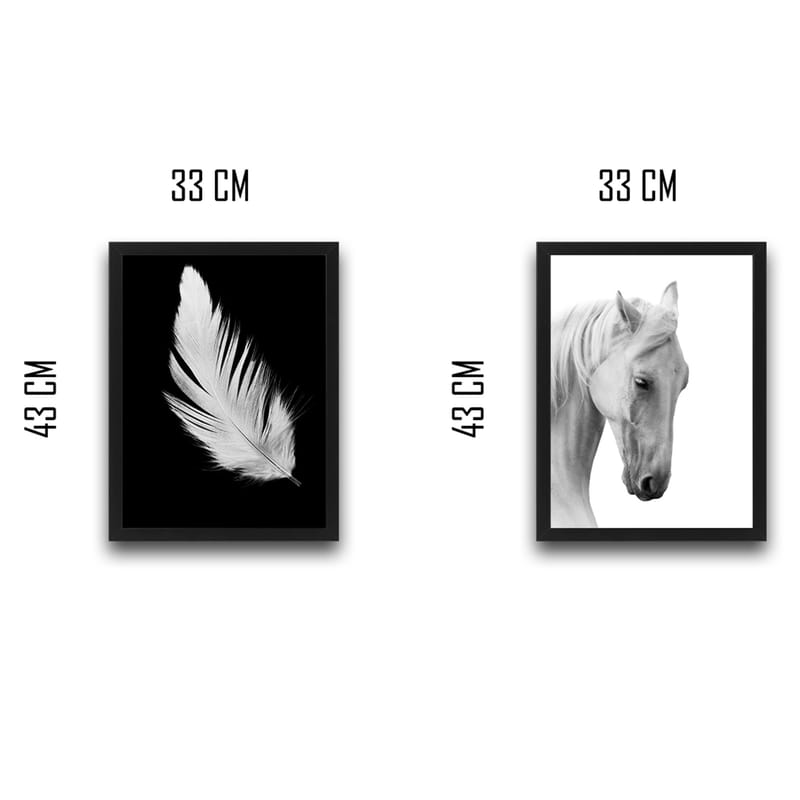 Dekorativ InnRammemet maling 2-Deler 30x40 cm - Flerfarget - Innredning - Bilder & kunst - Lerretsbilder