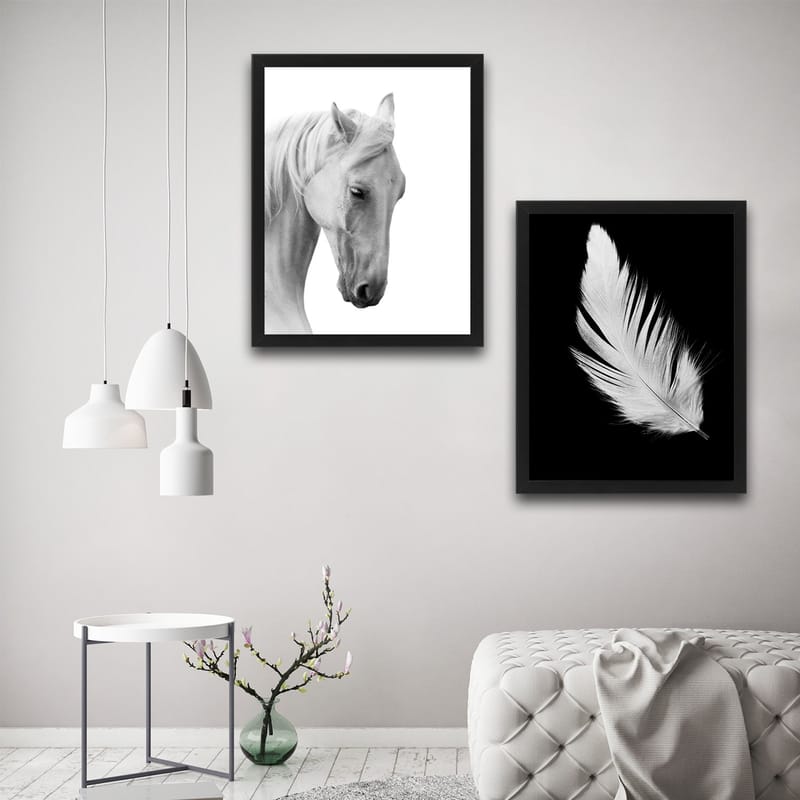 Dekorativ InnRammemet maling 2-Deler 30x40 cm - Flerfarget - Innredning - Bilder & kunst - Lerretsbilder