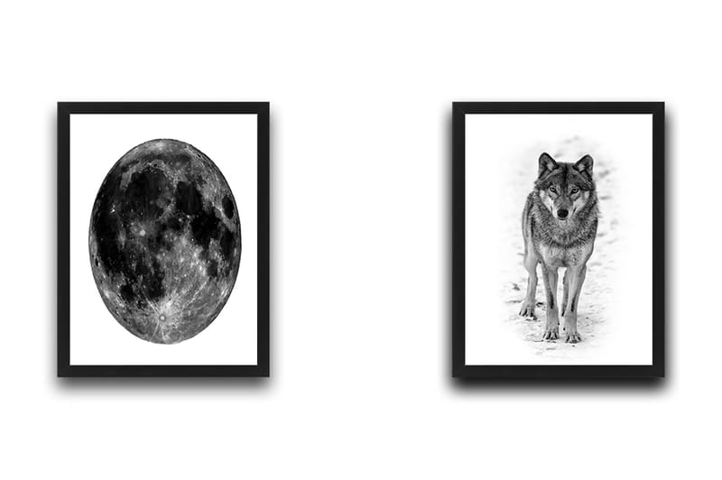 Dekorativ InnRammemet maling 2-Deler 30x40 cm - Flerfarget - Innredning - Bilder & kunst - Lerretsbilder