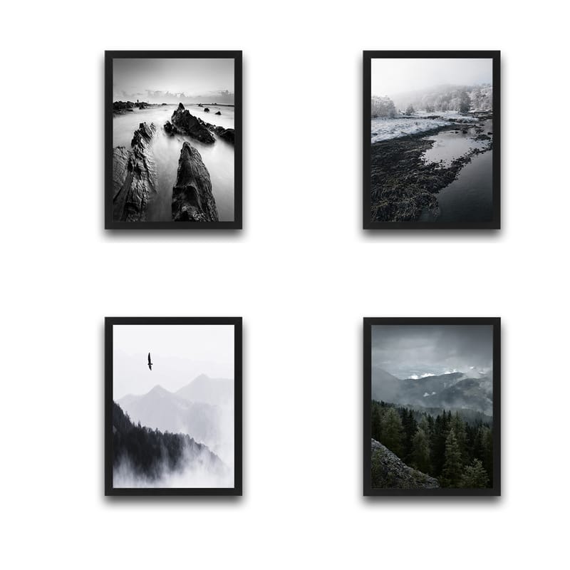 Dekorativ InnRammemet maling 30x40 cm - Flerfarget - Innredning - Bilder & kunst - Lerretsbilder