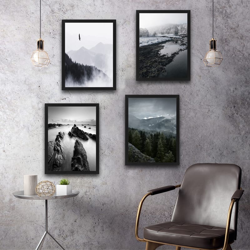 Dekorativ InnRammemet maling 30x40 cm - Flerfarget - Innredning - Bilder & kunst - Lerretsbilder