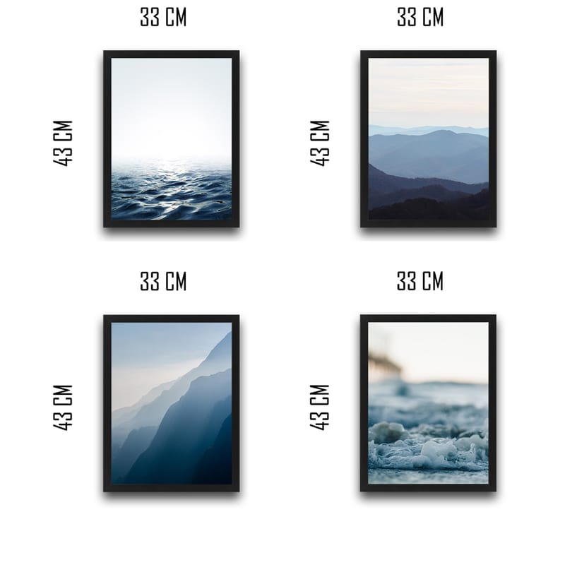 Dekorativ InnRammemet maling 30x40 cm - Flerfarget - Innredning - Bilder & kunst - Lerretsbilder