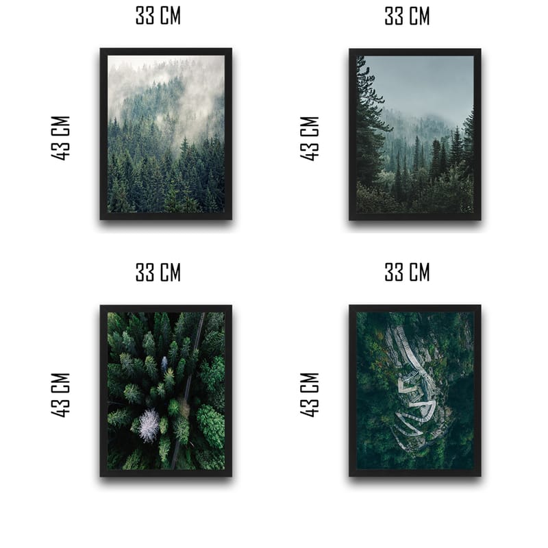 Dekorativ InnRammemet maling 30x40 cm - Flerfarget - Innredning - Bilder & kunst - Lerretsbilder