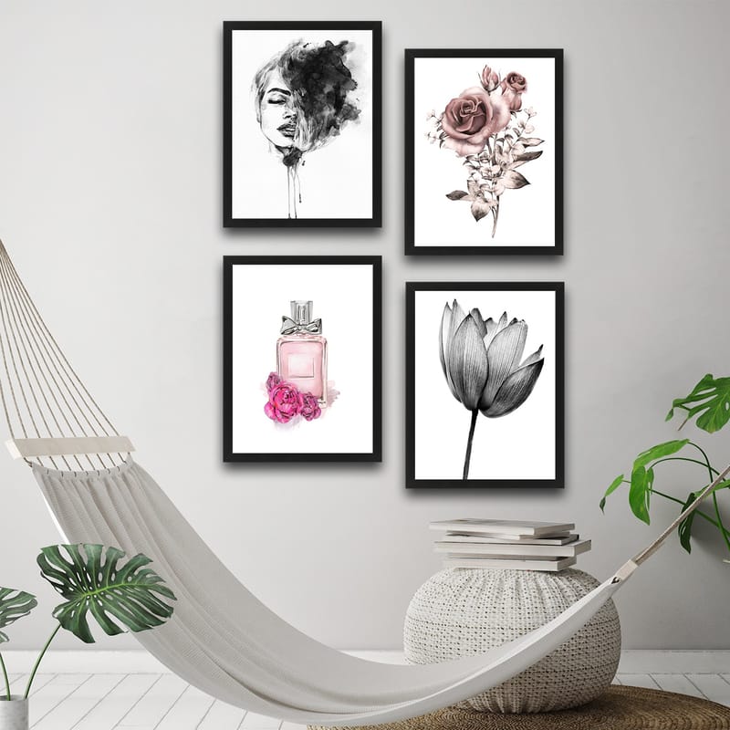 Dekorativ InnRammemet maling 30x40 cm - Flerfarget - Innredning - Bilder & kunst - Lerretsbilder