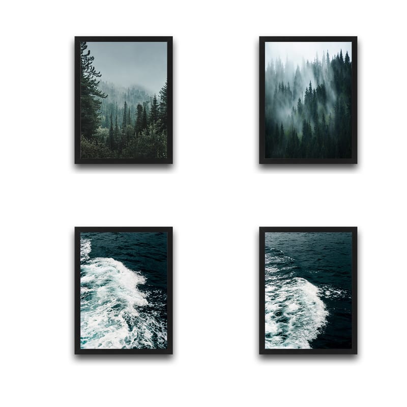 Dekorativ InnRammemet maling 30x40 cm - Flerfarget - Innredning - Bilder & kunst - Lerretsbilder
