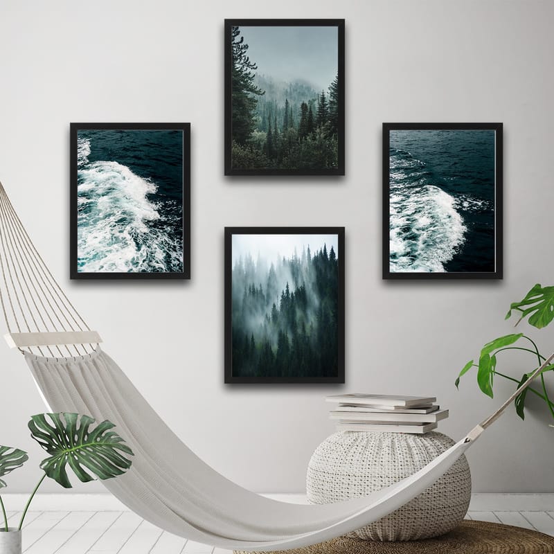 Dekorativ InnRammemet maling 30x40 cm - Flerfarget - Innredning - Bilder & kunst - Lerretsbilder