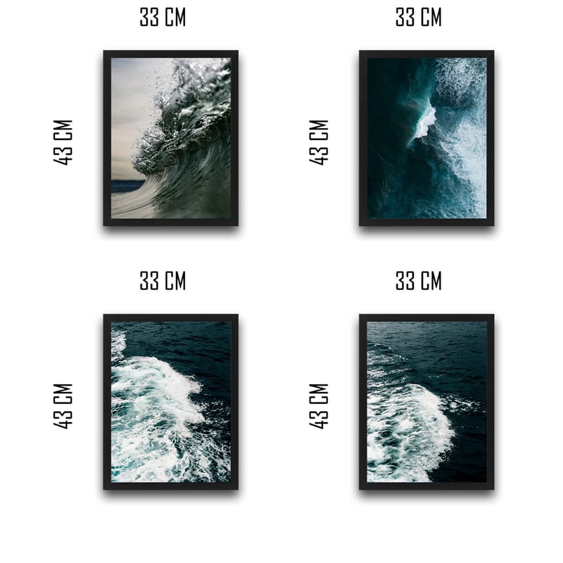 Dekorativ InnRammemet maling 30x40 cm - Flerfarget - Innredning - Bilder & kunst - Lerretsbilder