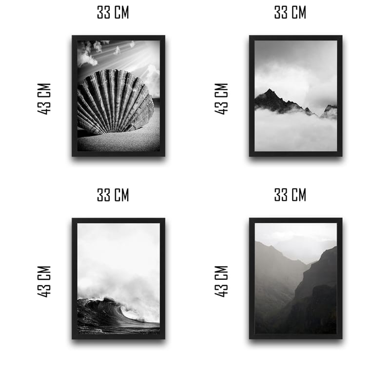 Dekorativ InnRammemet maling 30x40 cm - Flerfarget - Innredning - Bilder & kunst - Lerretsbilder