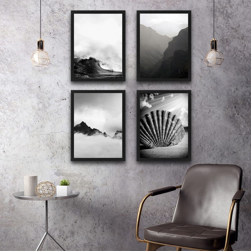 Dekorativ InnRammemet maling 30x40 cm - Flerfarget - Innredning - Bilder & kunst - Lerretsbilder