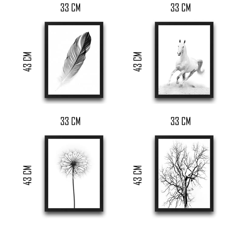 Dekorativ InnRammemet maling 30x40 cm - Flerfarget - Innredning - Bilder & kunst - Lerretsbilder