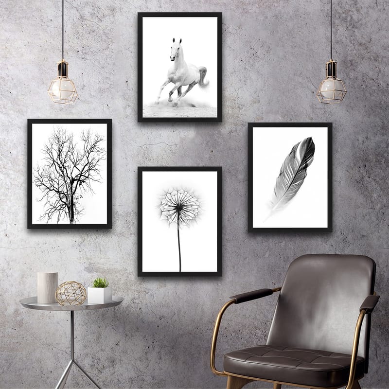 Dekorativ InnRammemet maling 30x40 cm - Flerfarget - Innredning - Bilder & kunst - Lerretsbilder