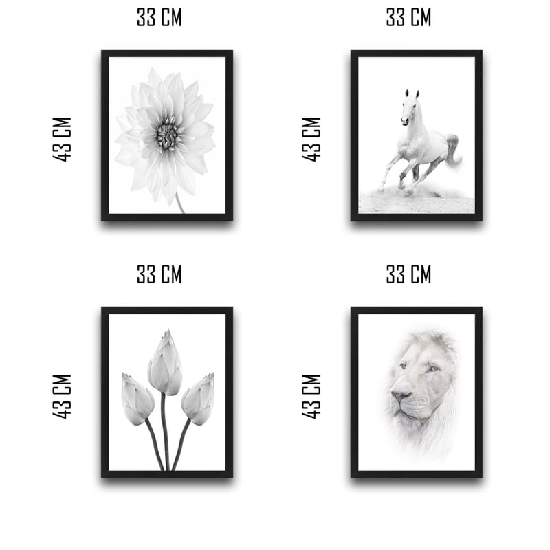 Dekorativ InnRammemet maling 30x40 cm - Flerfarget - Innredning - Bilder & kunst - Lerretsbilder