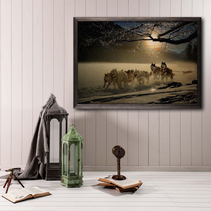 Dekorativ InnRammemet maling 35x50 cm - Flerfarget - Innredning - Bilder & kunst - Lerretsbilder