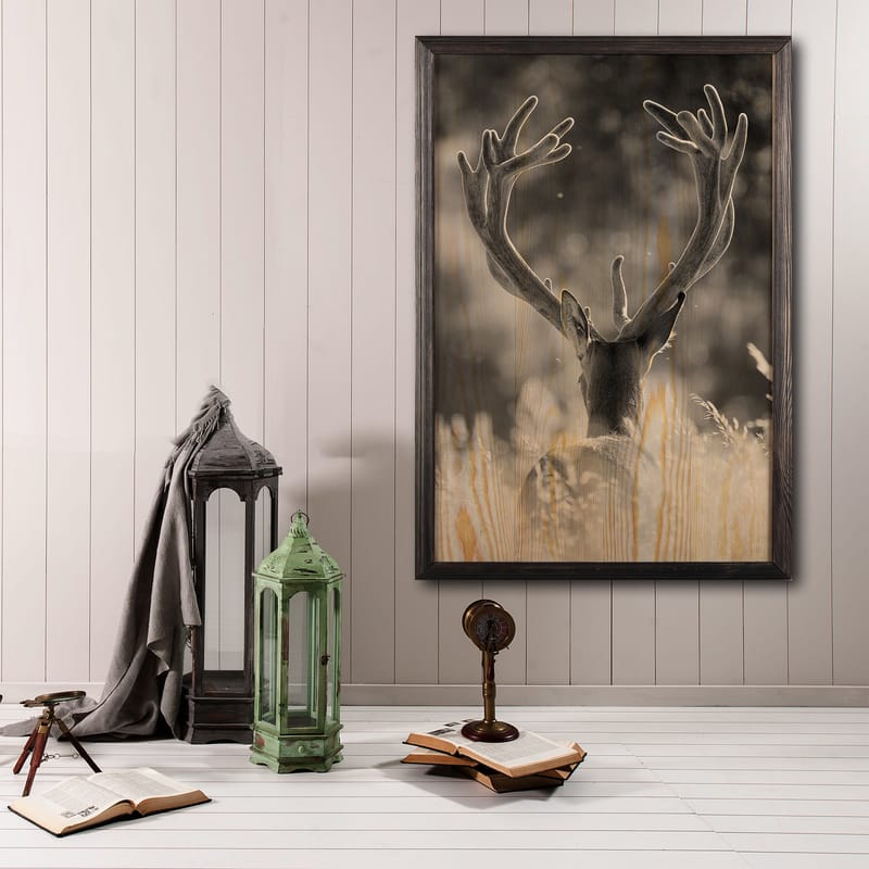 Dekorativ InnRammemet maling 35x50 cm - Flerfarget - Innredning - Bilder & kunst - Lerretsbilder