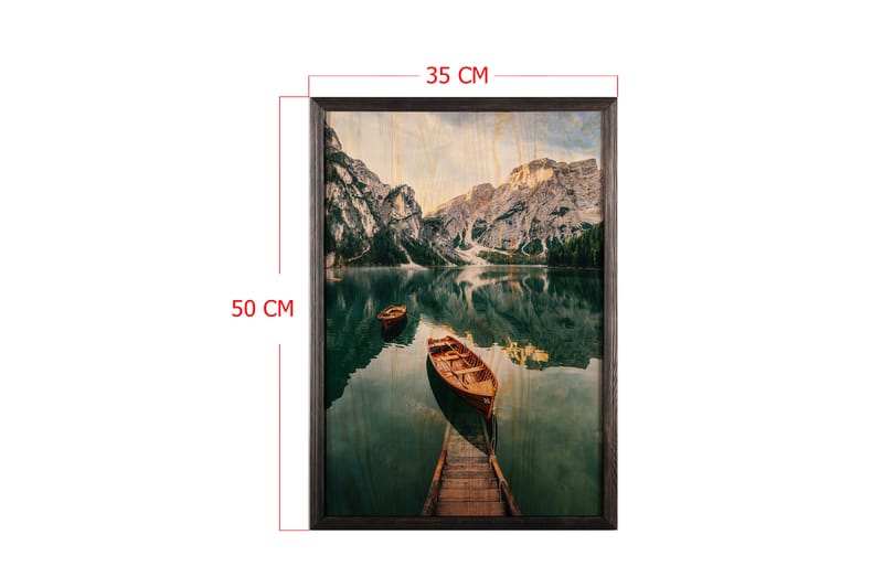 Dekorativ InnRammemet maling 35x50 cm - Flerfarget - Innredning - Bilder & kunst - Lerretsbilder