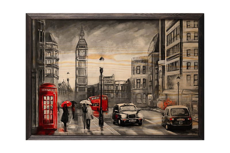 Dekorativ InnRammemet maling 50x70 cm - Flerfarget - Innredning - Bilder & kunst - Lerretsbilder