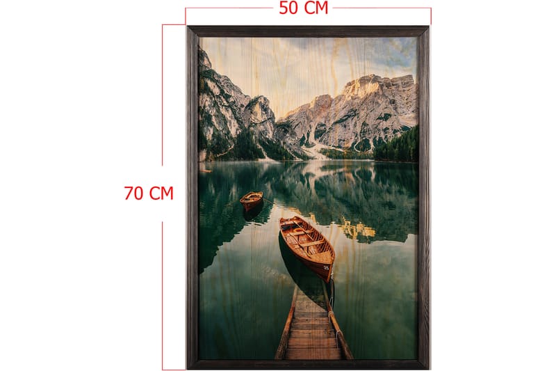 Dekorativ InnRammemet maling 50x70 cm - Flerfarget - Lerretsbilder
