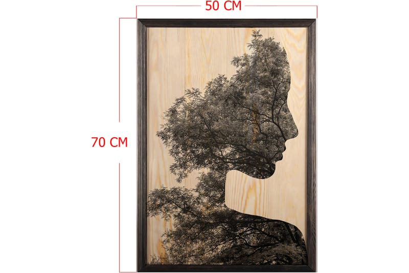 Dekorativ InnRammemet maling 50x70 cm - Flerfarget - Innredning - Bilder & kunst - Lerretsbilder