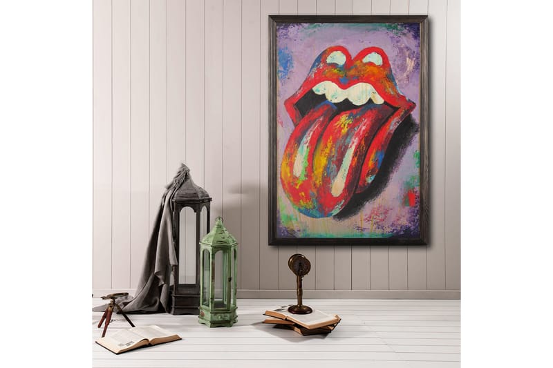 Dekorativ InnRammemet maling 50x70 cm - Flerfarget - Innredning - Bilder & kunst - Lerretsbilder