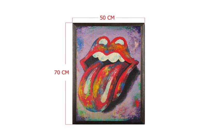 Dekorativ InnRammemet maling 50x70 cm - Flerfarget - Innredning - Bilder & kunst - Lerretsbilder