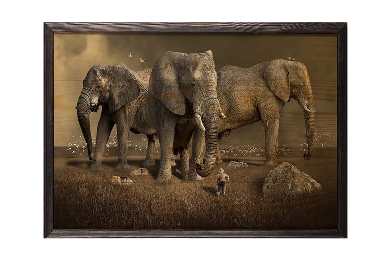 Dekorativ InnRammemet maling 50x70 cm - Flerfarget - Innredning - Bilder & kunst - Lerretsbilder