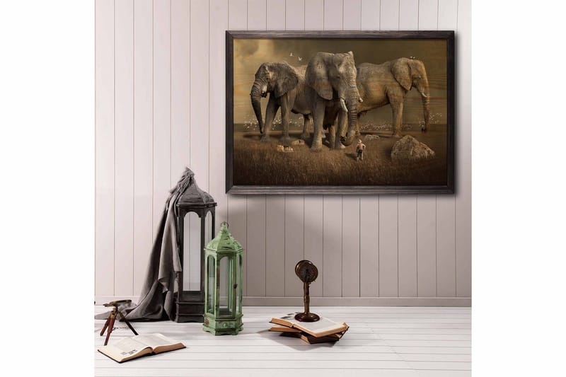 Dekorativ InnRammemet maling 50x70 cm - Flerfarget - Innredning - Bilder & kunst - Lerretsbilder