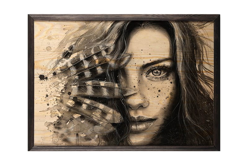 Dekorativ InnRammemet maling 50x70 cm - Flerfarget - Innredning - Bilder & kunst - Lerretsbilder