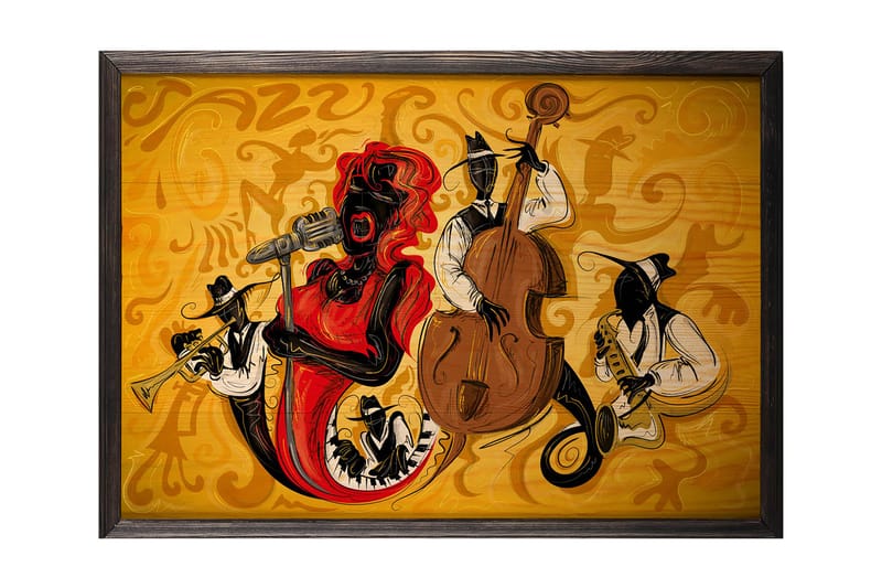 Dekorativ InnRammemet maling 50x70 cm - Flerfarget - Innredning - Bilder & kunst - Lerretsbilder