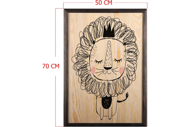 Dekorativ InnRammemet maling 50x70 cm - Flerfarget - Innredning - Bilder & kunst - Lerretsbilder