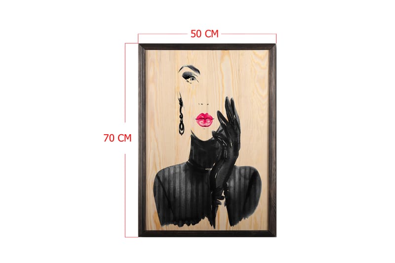 Dekorativ InnRammemet maling 50x70 cm - Flerfarget - Innredning - Bilder & kunst - Lerretsbilder
