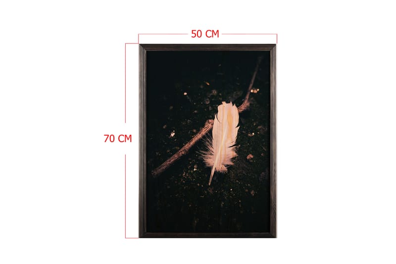 Dekorativ InnRammemet maling 50x70 cm - Flerfarget - Innredning - Bilder & kunst - Lerretsbilder