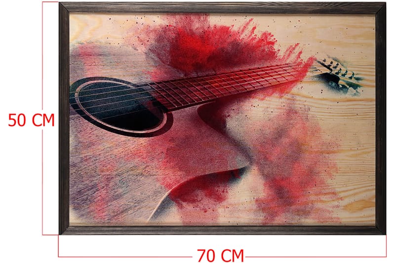 Dekorativ InnRammemet maling 50x70 cm - Flerfarget - Innredning - Bilder & kunst - Lerretsbilder