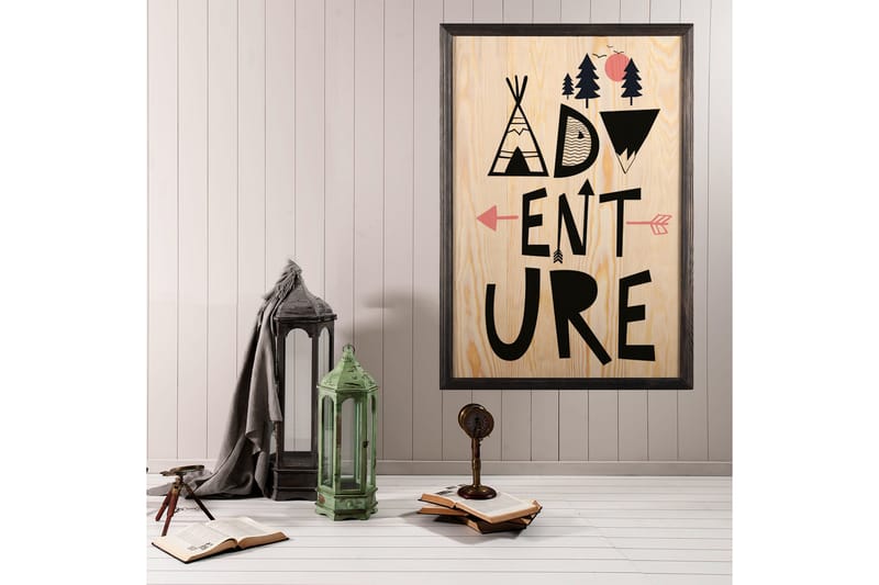 Dekorativ InnRammemet maling 50x70 cm - Flerfarget - Innredning - Bilder & kunst - Lerretsbilder